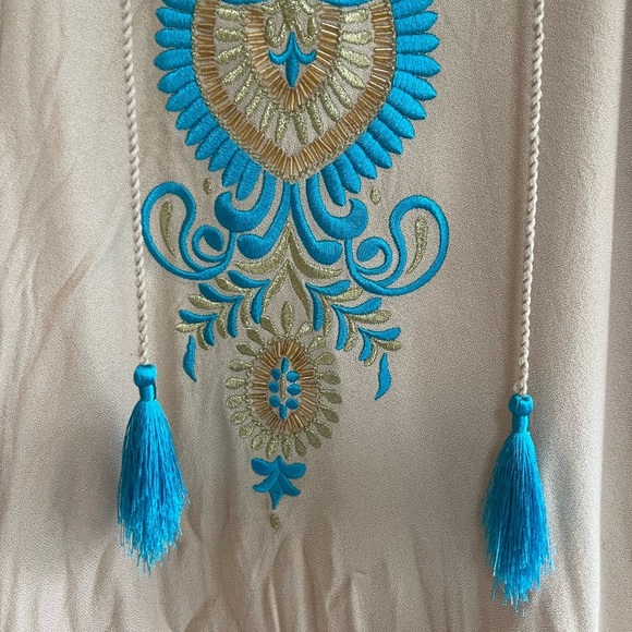 Lilly Pulitzer Aubra Embroidered Sleeveless Shift Dress, Tan Sand Dune, size S - Picture 6 of 9